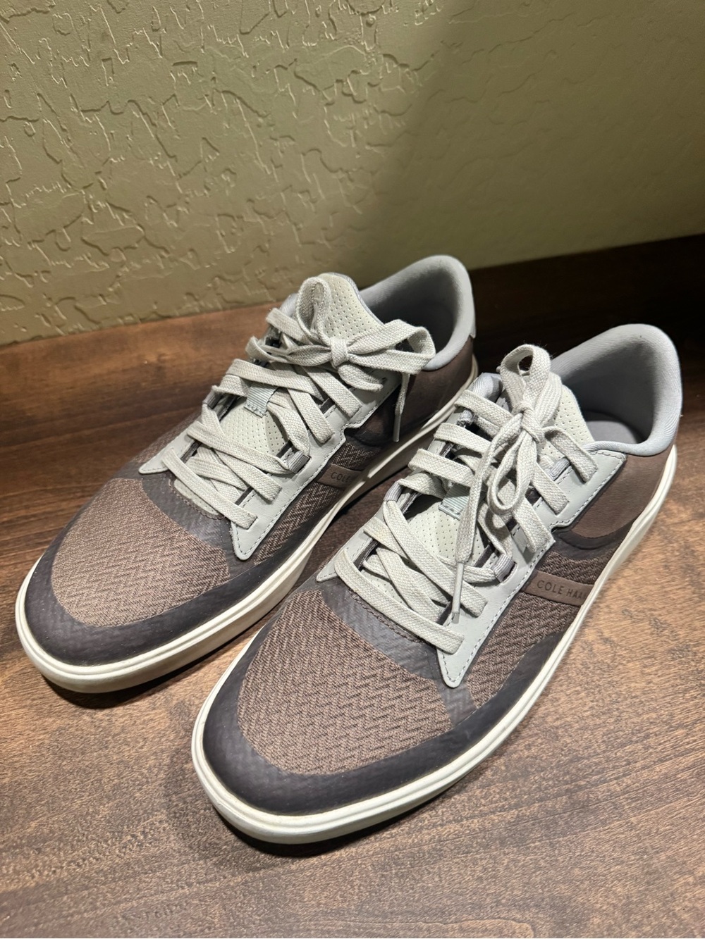 Cole Haan Men’s Taupe and Dark Brown Casual Sneakers